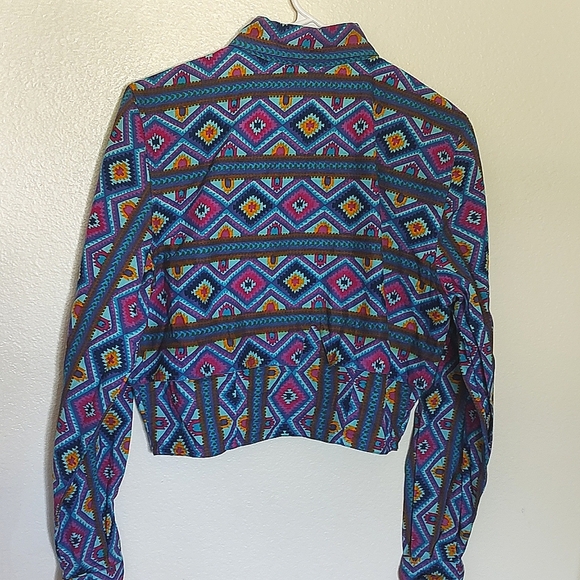 VTG 90s Western cropped button down - Picture 6 of 8